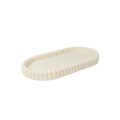 Изображение товара Мыльница для ванной Zenfort Тирамису настольная полирезин белая (106513)