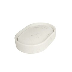 Мыльница для ванной Zenfort Бьянка настольная полирезин белая (107349) - фото 1