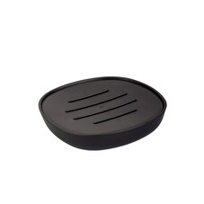 Мыльница для ванной Zenfort Mystery настольная пластик черная (106612)