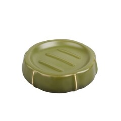 Изображение товара Мыльница для ванной Zenfort Агава настольная керамика зеленая (106423)