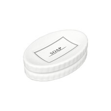 Мыльница для ванной Zenfort Mona настольная керамика белая (106673)