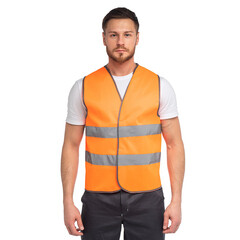 Жилет сигнальный светоотражающий Спрут 52-54 (XL) рост 170-188 см оранжевый - фото 5