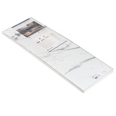 Панель композитная Ceramin 1180х392х3 мм Classen сатин carrara vained white 3,7 кв.м (8 шт.) - фото 2