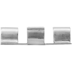 Клипса рядная монтажная Осфикс для бесшовного монтажа доски ДПК с саморезом нержавеющая сталь (35 шт.) - фото 4