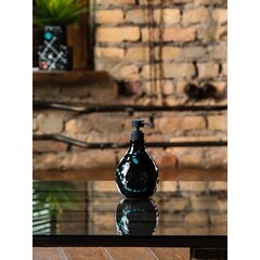 Дозатор для мыла Moroshka Irony настольный керамика черный/бирюзовый (xx010-05) - фото 4