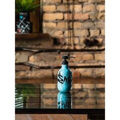 Дозатор для мыла Moroshka Irony настольный керамика черный/бирюзовый (xx010-04) - фото 4