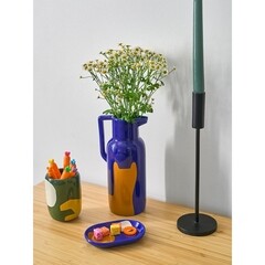 Стакан для ванной Moroshka Kira настольный керамика зеленый/белый/оранжевый (945-312-02) - фото 3