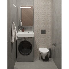 Раковина на стиральную машину Santek Клио с кронштейнами белая (1.WH50.1.780) - фото 3