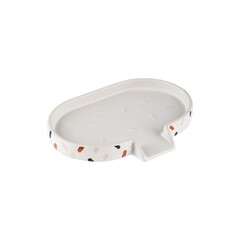 Мыльница для ванной Moroshka Reflection настольная керамика белая (924-311-01) - фото 1