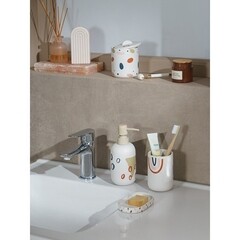 Стакан для ванной Moroshka Reflection настольный керамика белый (924-312-01) - фото 2