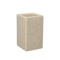 Стакан для ванной Zenfort Sandy настольный полирезин бежевый (106926) - фото 1