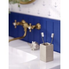 Стакан для ванной Zenfort Sandy настольный полирезин бежевый (106926) - фото 2