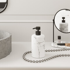 Дозатор для мыла Zenfort Бьянка настольный полирезин белый (107346) - фото 2