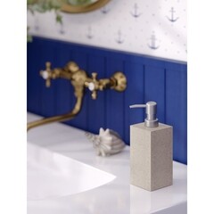 Дозатор для мыла Zenfort Sandy настольный полирезин бежевый (106923) - фото 2