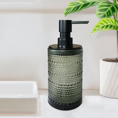 Дозатор для мыла Delphinium Рокси настольный стекло зеленый (106150) - фото 2