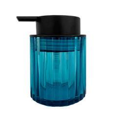 Дозатор для мыла Delphinium Лазурит настольный стекло голубой (106177) - фото 1