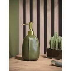 Дозатор для мыла Zenfort Агава настольный керамика зеленый (106421) - фото 2