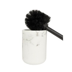 Ершик для унитаза Zenfort Бьянка напольный полирезин белый (107347) - фото 4