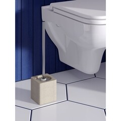 Ершик для унитаза Zenfort Sandy напольный полирезин бежевый (106924) - фото 2