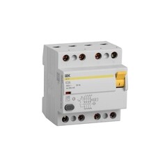Изображение товара УЗО IEK ВД1-63 63А 3P+N тип AC 300 мА 4,5 кА (MDV10-4-063-300)