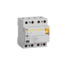 УЗО IEK ВД1-63 25А 3P+N тип AC 100 мА 4,5 кА (MDV10-4-025-100)