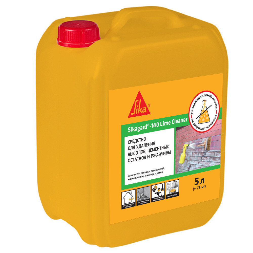 

Средство для удаления высолов Sika Sikagard-140Lime Cleaner концентрат 1:2 5 л