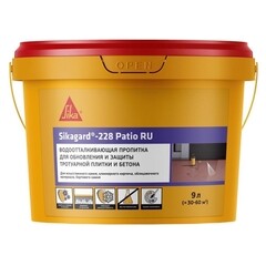 Изображение товара Пропитка защитная для тротуарной плитки и бетона Sika Sikagard-228 Patio гидрофобная 9 л