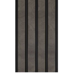 Реечная панель ПВХ 125х3000х8 мм ламинированная бетон темный лофт 0,375 кв.м - фото 7