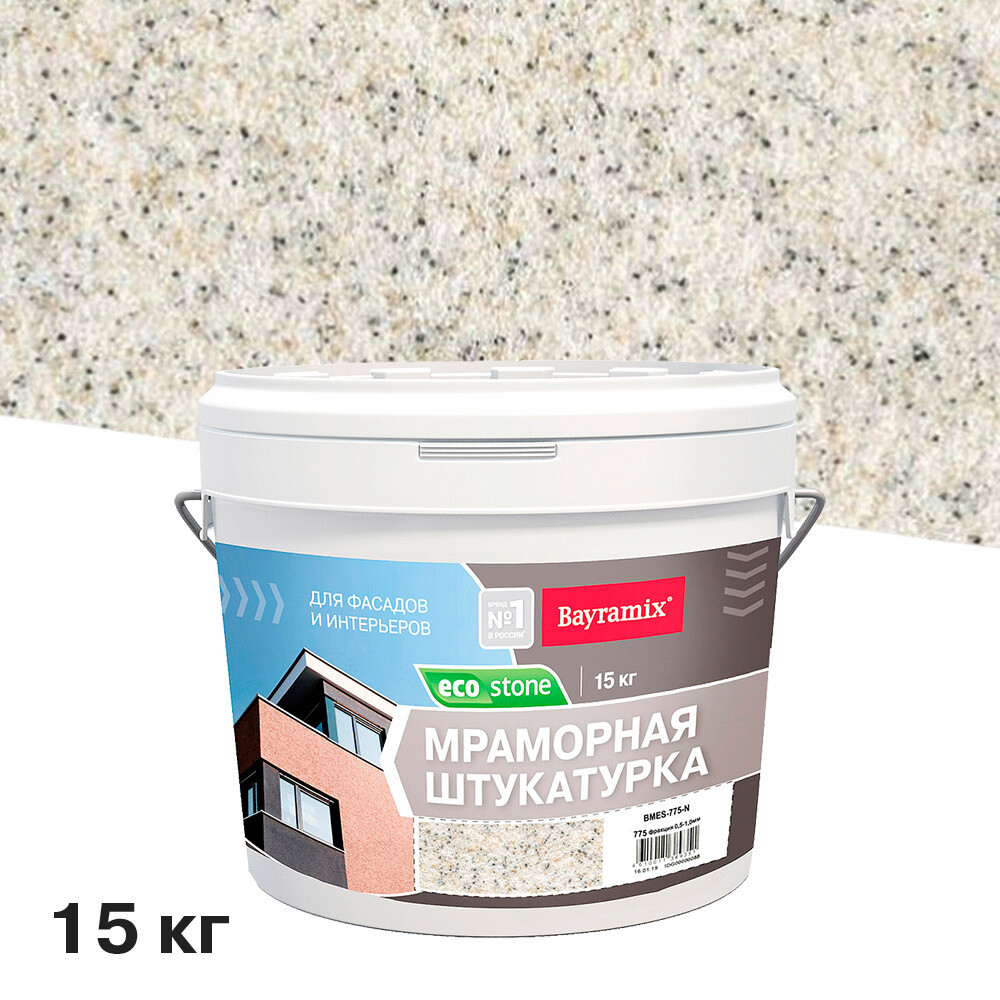 Изображение товара Декоративная мраморная штукатурка Bayramix EcoStone 775 15 кг для фасадов и интерьера