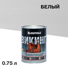Изображение товара Антисептик Акватекс Викинг декоративный для дерева белый 0,75 л