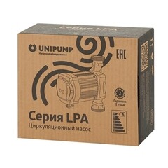 Циркуляционный насос для систем отопления UNIPUMP LPA 20-40 DN20 подъем 4 м 130 мм с гайками (20023) - фото 4