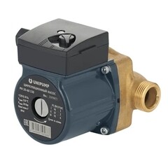 Циркуляционный насос для систем ГВС UNIPUMP PН 20-60 DN20 подъем 6 м 130 мм с гайками (66193) - фото 1