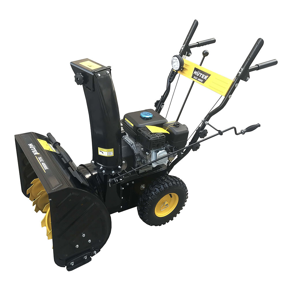 Изображение товара Бензиновый снегоуборщик Huter SGC 4800E мощностью 4800 Вт для уборки снега