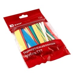 Изображение товара Трубка термоусадочная EKF PROxima ТУТ нг 6/3 мм 100 мм 7 цветов (21 шт.)