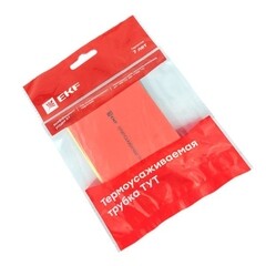 Трубка термоусадочная EKF PROxima ТУТ нг 50/25 мм 100 мм 7 цветов (21 шт.) - фото 1