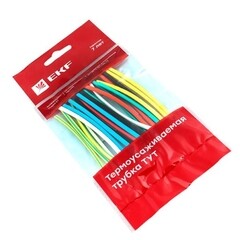 Изображение товара Трубка термоусадочная EKF PROxima ТУТ нг 4/2 мм 100 мм 7 цветов (21 шт.)