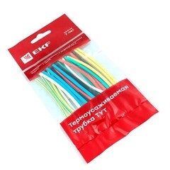 Трубка термоусадочная EKF PROxima ТУТ нг 2/1 мм 100 мм 7 цветов (21 шт.) - фото 1