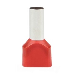 Наконечник штыревой втулочный изолированный EKF PROxima НШВИ-2 14 мм х 10 кв. мм двойной (50 шт.) - фото 1