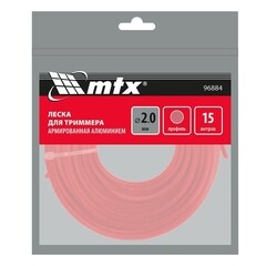 Леска для триммера МТХ звезда 2 мм х 15 м красная (96861) - фото 2