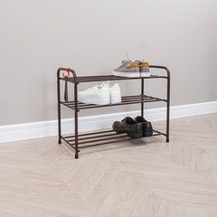 Полка для обуви коричневая ЗМИ Альфа 23 - фото 4