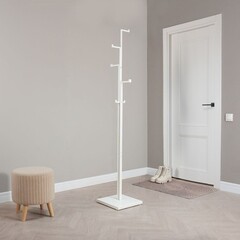 Вешалка напольная металлическая 6 крючков белая ЗМИ Торонто 1 - фото 3