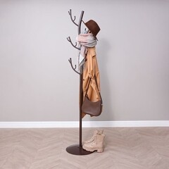 Вешалка напольная металлическая 15 крючков коричневая ЗМИ Дерево - фото 5