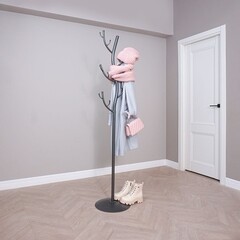 Вешалка напольная металлическая 15 крючков графит ЗМИ Дерево - фото 3