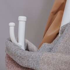 Вешалка напольная металлическая 15 крючков белая ЗМИ Дерево - фото 4