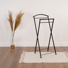 Вешалка напольная костюмная металлическая черная ЗМИ Контур - фото 3