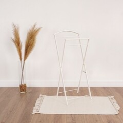 Вешалка напольная костюмная металлическая белая ЗМИ Контур - фото 3