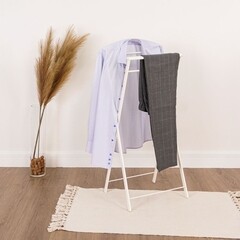 Вешалка напольная костюмная металлическая белая ЗМИ Контур - фото 2