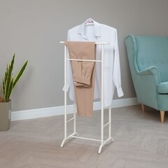 Вешалка напольная костюмная металлическая белая ЗМИ Стиль-3 - фото 4