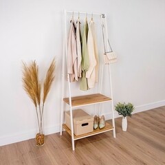 Вешалка напольная гардеробная металлическая белая ЗМИ Алабама 22 - фото 5