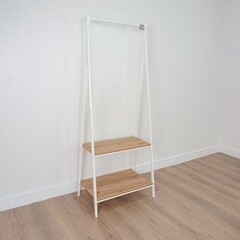 Вешалка напольная гардеробная металлическая белая ЗМИ Алабама 22 - фото 4